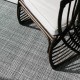 Modern/Transitional/Indoor-Outdoor Charcoal/Black Area Rug: Design Organics Mezza 41346: Black (Power-Loomed Area Rug)
