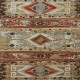 Bohemian Orange/Rust Wool Area Rug: Regal Mission Viejo 1813437: Brick (Hand-Knotted Area Rug)