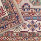 Bohemian/Traditional Ivory/White Wool Area Rug: Karachi Mughal 10367: Ivory/Ivory (Hand-Knotted Area Rug)