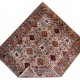 Bohemian/Traditional Grey/Silver Wool Area Rug: Karachi Mughal 10469: Silver (Hand-Knotted Area Rug)