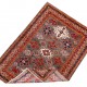 Bohemian/Traditional Grey/Silver Wool Area Rug: Karachi Mughal 10511: Silver (Hand-Knotted Area Rug)