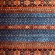 Bohemian/Traditional Blue/Navy Wool Area Rug: Karachi Mughal 22: Blue/Multi (Hand-Knotted Area Rug)