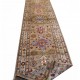 Bohemian/Traditional Beige/Tan Wool Area Rug: Karachi Mughal 5663: Beige/Multi (Hand-Knotted Area Rug)