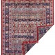Bohemian/Traditional Blue/Navy Wool Area Rug: Karachi Mughal 5773: Navy/Multi (Hand-Knotted Area Rug)