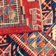 Bohemian/Traditional Blue/Navy Wool Area Rug: Karachi Mughal 5773: Navy/Multi (Hand-Knotted Area Rug)