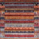 Bohemian Multi Wool Area Rug: Karachi Mughal 61: Multi (Hand-Knotted Area Rug)