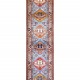 Bohemian/Traditional Blue/Navy Wool Area Rug: Karachi Mughal 7595: Teal/Multi (Hand-Knotted Area Rug)