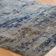 Transitional/Modern Blue/Navy Wool Area Rug: Regal New Love 1814683: Sandstorm Blue (Hand-Knotted Area Rug)