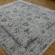 Transitional/Traditional Grey/Silver Wool Area Rug: Mafi Signature Gelato NM-6974 (Hand-Knotted Area Rug)