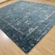 Transitional/Traditional Blue/Navy Wool Area Rug: Mafi Signature Gelato NM-7057 (Hand-Knotted Area Rug)