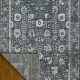 Transitional/Traditional Grey/Silver Wool Area Rug: Mafi Signature Gelato NM-7510 (Hand-Knotted Area Rug)