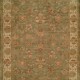 Traditional Green Wool Area Rug: Regal Old Urban 1815504: Green/Ivory (Hand-Knotted Area Rug)