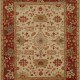 Traditional Ivory/White Wool Area Rug: Regal Old Urban 1815214: Ivory/Rust (Hand-Knotted Area Rug)