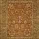 Traditional Brown Wool Area Rug: Regal Old Urban 1815254: Brown/Green (Hand-Knotted Area Rug)