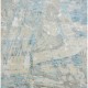 Modern Blue/Navy Wool Area Rug: Regal Onyx 1815361: Azure/Greys (Hand-Knotted Area Rug)