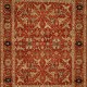 Traditional Orange/Rust Wool Area Rug: Regal Phocelia 1816489: Rust (Hand-Knotted Area Rug)