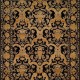 Traditional Charcoal/Black Wool Area Rug: Regal Reflection 1818668: Black (Hand-Knotted Area Rug)