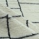 Bohemian/Shag Ivory/White Wool Area Rug: Mafi Signature Rafat RF-1011 (Hand-Knotted Area Rug)