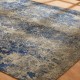 Traditional/Transitional Blue/Navy Wool Area Rug: Regal Romantic Rose 1818410: Sapphire/Pewter (Hand-Knotted Area Rug)