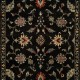 Bohemian Charcoal/Black Wool Area Rug: Regal South Dakota 1819323: Black (Hand-Knotted Area Rug)