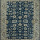 Traditional Blue/Navy Wool Area Rug: Mafi Signature Saga SG-1006 (Hand-Knotted Area Rug)