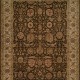 Traditional Brown Wool Area Rug: Regal San Juan 1819864: Brown/Ivory (Hand-Knotted Area Rug)