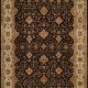 Traditional Charcoal/Black Wool Area Rug: Regal San Juan 1819964: Black/Ivory (Hand-Knotted Area Rug)