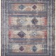 Bohemian Blue/Navy Wool Area Rug: Regal Skyward 1819481: Indigo/Multi (Handmade Area Rug)