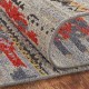 Bohemian Red/Burgundy Wool Area Rug: Regal Skyward 1819191: Canyon Red/Greys (Handmade Area Rug)
