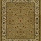 Traditional/Bohemian Yellow/Gold Wool Area Rug: Regal Sudan 1819474: Dijon/Ivory (Handmade Area Rug)