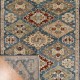 Traditional Blue/Navy Wool Area Rug: Mafi Signature Canyons TB-5008 (Hand-Knotted Area Rug)