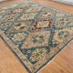 Traditional Blue/Navy Wool Area Rug: Mafi Signature Canyons TB-5008 (Hand-Knotted Area Rug)