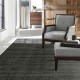 Transitional/Modern Charcoal/Black Wool Area Rug: Regal Teasha 1820256: Graphite (Power-Loomed Area Rug)