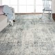 Transitional/Modern Blue/Navy Area Rug: Regal Typhoon 1820186: Dusty Blue/Grey (Power-Loomed Area Rug)
