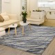 Transitional/Modern Ivory/White Wool Area Rug: Regal Vivid Style 1822706: Ivory/Indigo (Hand-Knotted Area Rug)