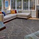 Transitional/Modern Grey/Silver Wool Area Rug: Regal Vivid Style 1822906: Grey/Rust (Hand-Knotted Area Rug)