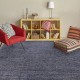 Transitional/Modern Blue/Navy Wool Area Rug: Regal Vivid Style 1822016: Indigo (Hand-Knotted Area Rug)