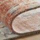 Transitional/Modern Orange/Rust Wool Area Rug: Regal Vancouver Nights 1822004: Rust/Blues (Power-Loomed Area Rug)