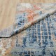 Modern Blue/Navy Wool Area Rug: Regal Vancouver Nights 1822193: Denim/Rust (Power-Loomed Area Rug)