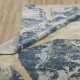 Modern Blue/Navy Wool Area Rug: Regal Vancouver Nights 1822493: Denim/Sand (Power-Loomed Area Rug)