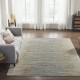 Transitional/Bohemian Blue/Navy Wool Area Rug: Regal Vancouver Nights 1822893: Blue/Sand (Power-Loomed Area Rug)