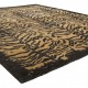Modern Black Wool Area Rug: Silk Road Wild Living 192310 (Hand-Knotted Area Rug)