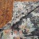 Transitional/Modern Charcoal/Black Wool Area Rug: Regal Zanza Flourish 1826025: Black/Multi (Hand-Knotted Area Rug)