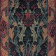 Bohemian Charcoal/Black Wool Area Rug: Stickley English Garden RU-1010 (Hand-Knotted Area Rug)