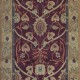 Bohemian Pink/Purple Wool Area Rug: Stickley Bungalow Garden RU-1130 (Hand-Knotted Area Rug)