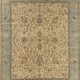 Traditional Ivory/White Wool Area Rug: Stickley Mahal RU-3120 (Hand-Knotted Area Rug)